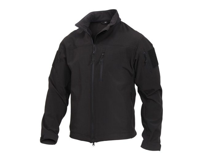 Bunda STEALTH OPS softshell ČERNÁ (velikost 3XL)
