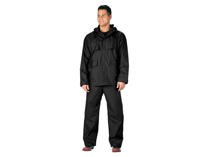 Komplet nepromokavý ROTHCO PVC ČERNÝ (velikost 3XL)
