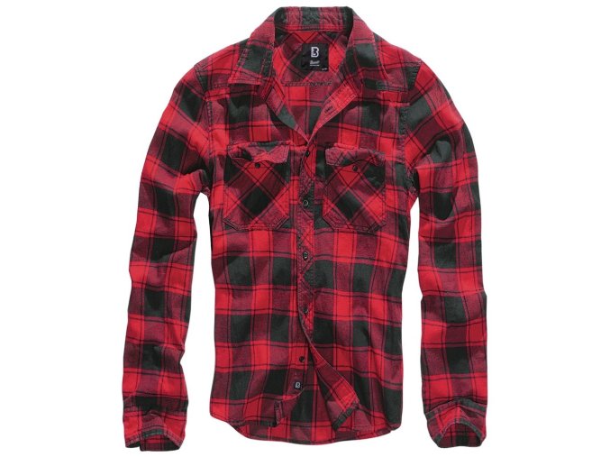 Košile CHECK kostkovaná ČERVENÁ/ČERNÁ (velikost 3XL)