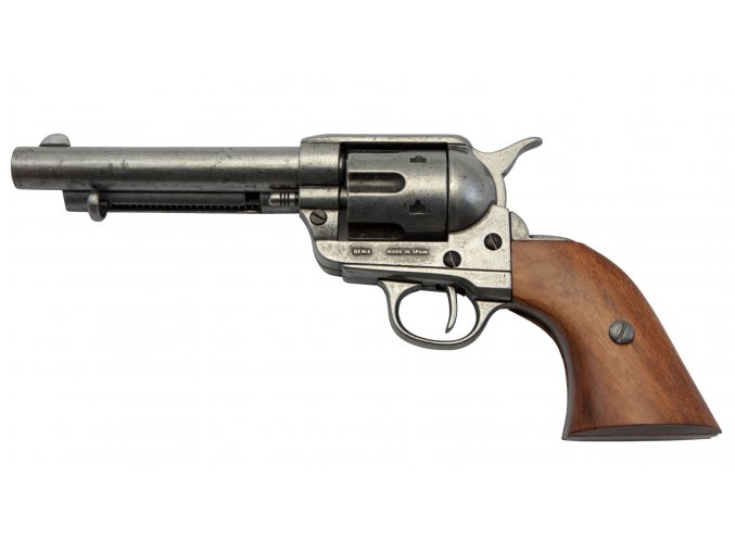 Replika revolver Colt Peacemaker 5,5", nikl, USA 1873