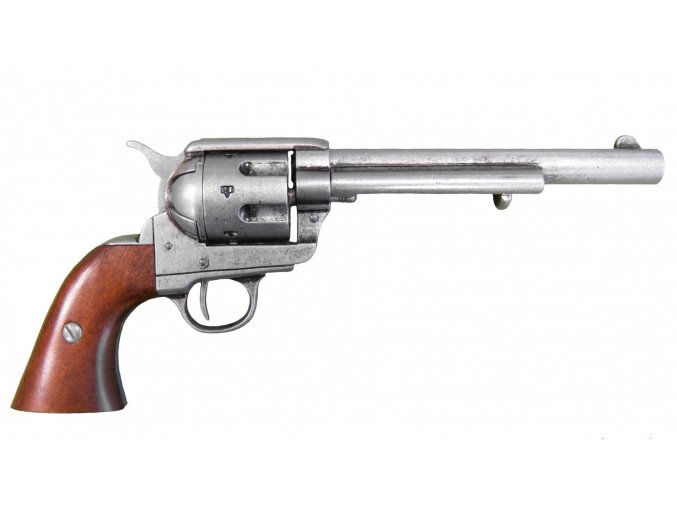 Replika revolver Colt Peacemaker 7,5", nikl, USA 1873