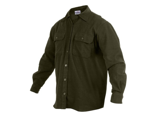 Košile dřevorubecká FLANNEL ZELENÁ (velikost L)