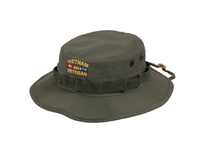 Klobouk VIETNAM VETERAN logo ZELENÝ (velikost 7)