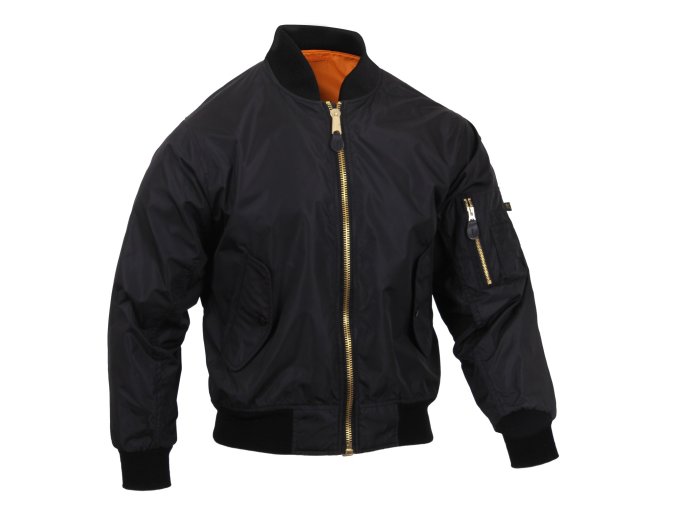 Bunda bomber MA1 FLIGHT odlehčená ČERNÁ (velikost 3XL)