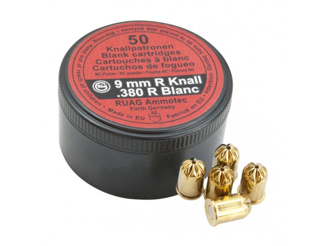 Startovací náboje 9mm revolver 50ks Ruag Geco