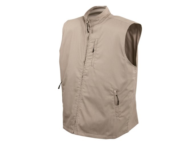 Vesta TRAVEL se skrytými kapsami KHAKI (velikost 3XL)