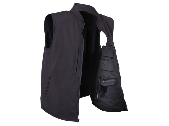 Vesta CONCEALED CARRY softshell ČERNÁ (velikost 3XL)