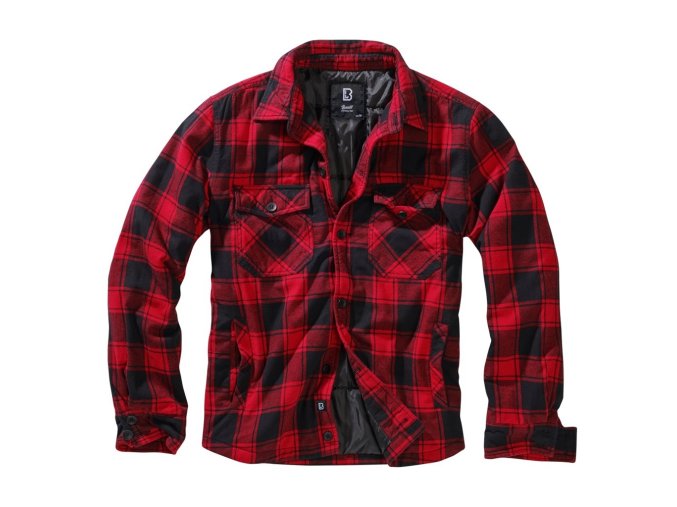 Košile LUMBERJACKET dlouhý rukáv flanel ČERVENO/ČERNÁ (velikost 3XL)