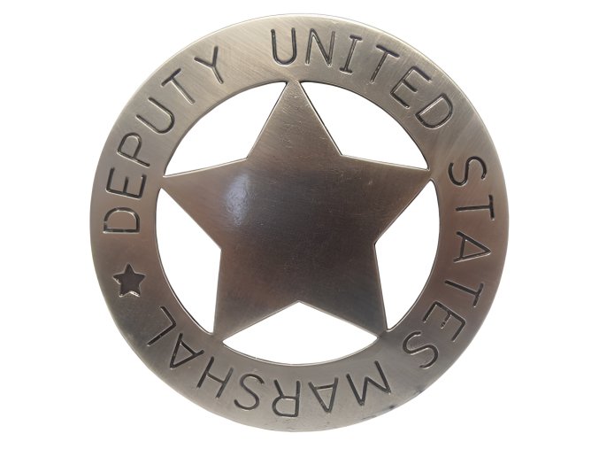 Replika odznak, hvězda Deputy United States Marshal