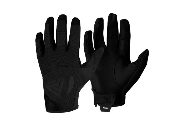 Rukavice HARD GLOVES kožené ČERNÉ (velikost L)