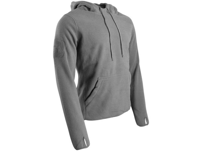Mikina WARRIOR fleece ŠEDÁ (velikost L)