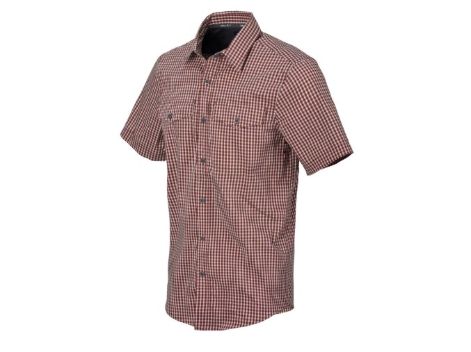 Košile COVERT CONCEALED CARRY DIRT RED CHECKERED (velikost L)