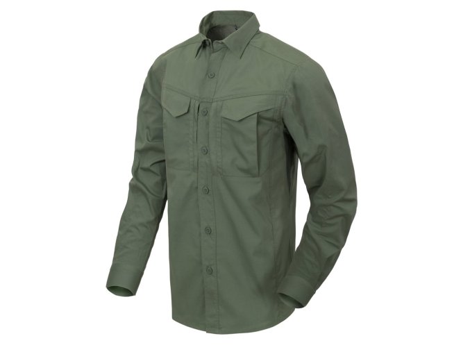 Košile DEFENDER Mk2 dlouhý rukáv ZELENÁ (velikost 3XL)