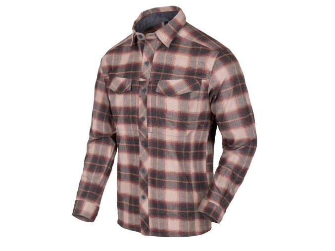 Košile DEFENDER Mk2 PILGRIM kostkovaná RUST PLAID (velikost 3XL)