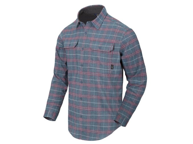 Košile GREYMAN dlouhý rukáv GRAPHITE PLAID (velikost S)