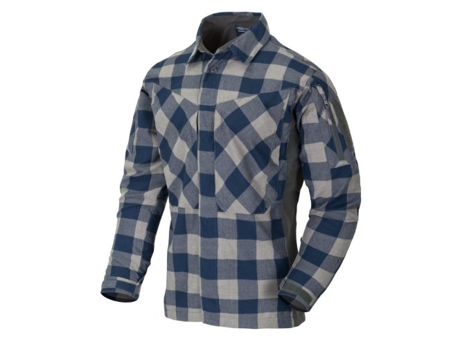 Košile MBDU flanel SLATE BLUE CHECKERED (velikost S)