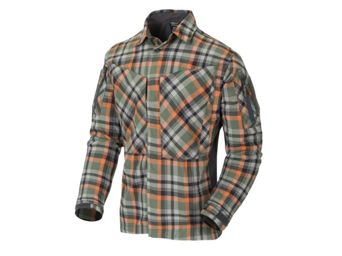 Košile MBDU flanel TIMBER OLIVE PLAID (velikost S)