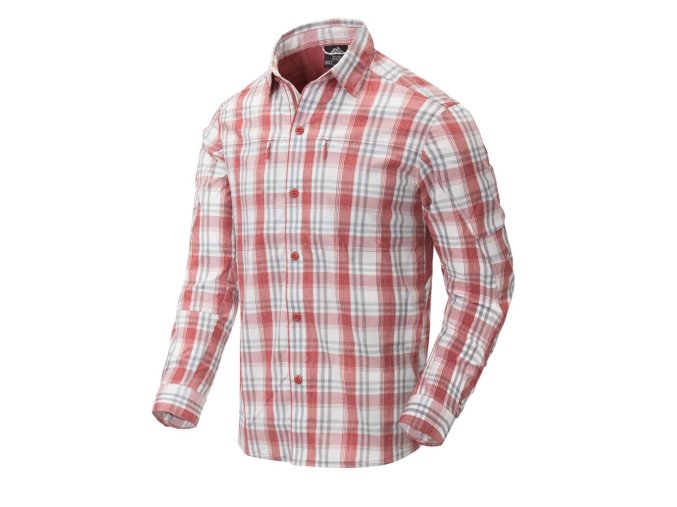 Košile TRIP dlouhý rukáv RED PLAID (velikost L)