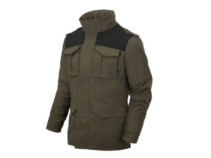 Bunda COVERT M65 TAIGA GREEN/ČERNÁ (velikost 3XL)