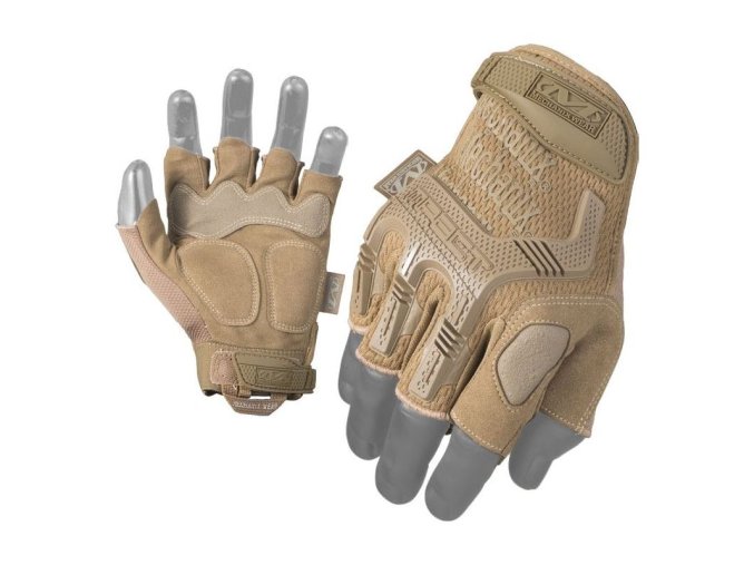 Rukavice Mechanix M-Pact BEZPRSTÉ COYOTE (velikost L)
