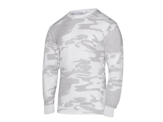 Triko s dlouhým rukávem WHITE CAMO (velikost 3XL)