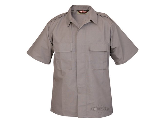 Košile služební krátký rukáv rip-stop ŠEDÁ vel.3XL-R