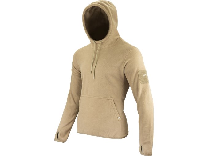 Mikina klokanka s kapucí FLEECE COYOTE (velikost 3XL)
