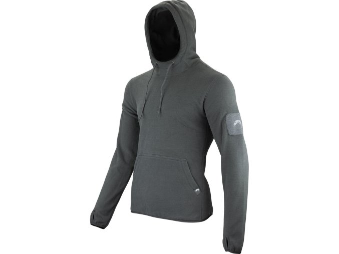 Mikina klokanka s kapucí FLEECE Titanium ŠEDÁ (velikost 3XL)