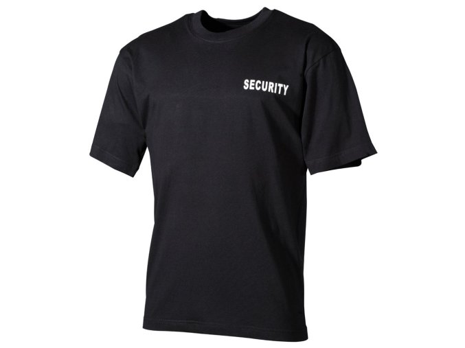 Triko SECURITY krátký rukáv ČERNÉ (velikost 3XL)