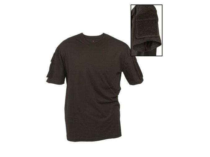 Triko TACTICAL krátký rukáv ČERNÉ (velikost 3XL)