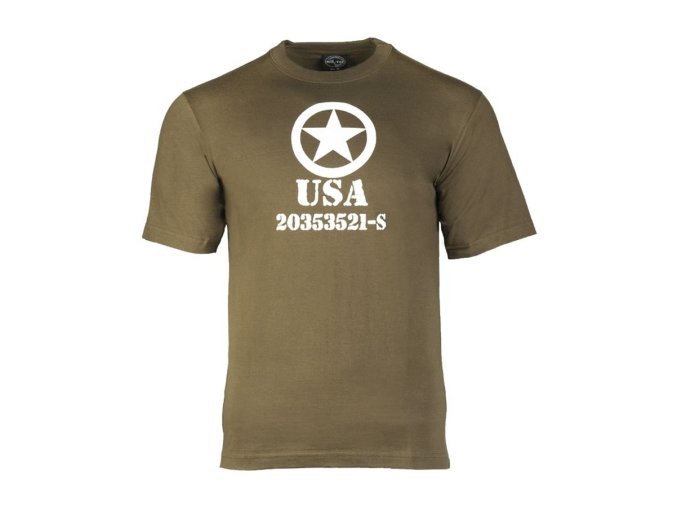 Triko krátký rukáv USA ALLIED STAR ZELENÉ (velikost L)