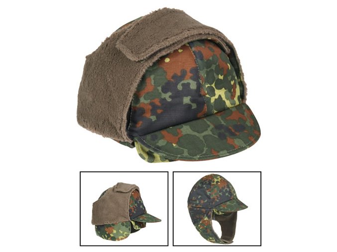 Čepice s kšiltem BW zimní FLECKTARN (velikost 58)