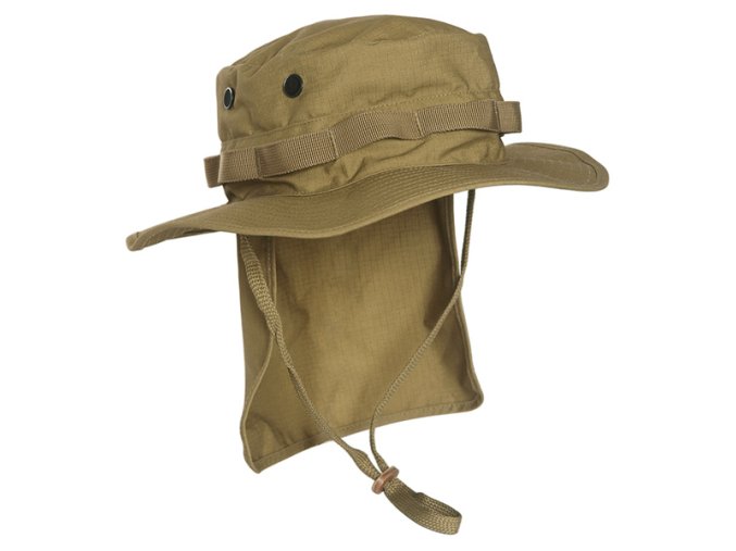 Klobouk JUNGLE s límcem rip-stop COYOTE (velikost L)
