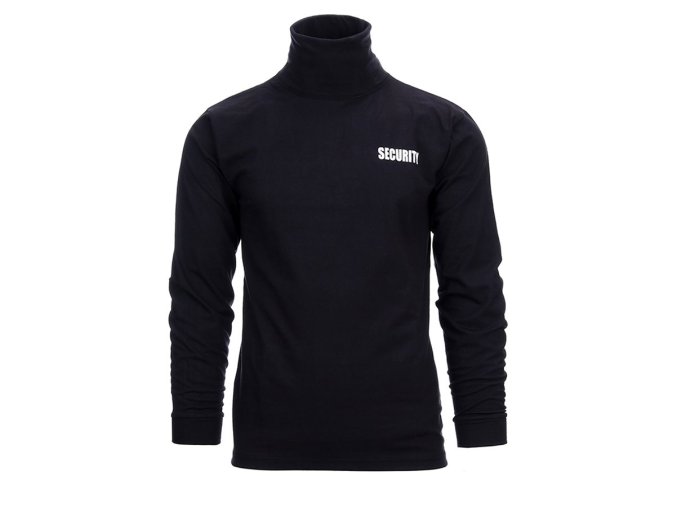 Triko SECURITY rolák s dlouhým rukávem ČERNÉ (velikost 3XL)