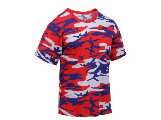 Triko TRIKOLORA CAMO (ČERVENO-MODRO-BÍLÉ) (velikost 3XL)