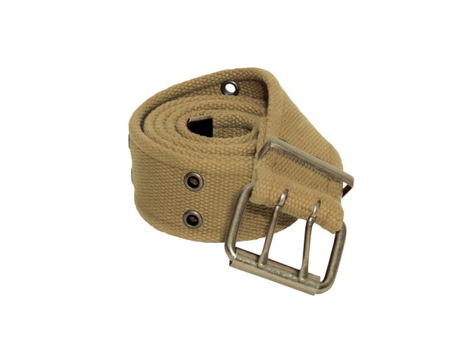 Opasek dvojitá přezka VINTAGE KHAKI (velikost L)