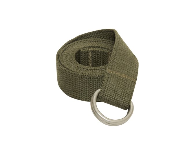 Opasek MILITARY D-RING EXPEDITION ZELENÝ (velikost 135)