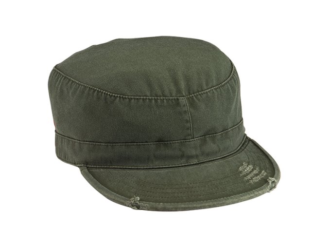 Čepice VINTAGE FATIGUE ZELENÁ (velikost L)