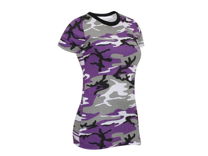 Triko dámské prodloužené ULTRA VIOLET CAMO (velikost L)