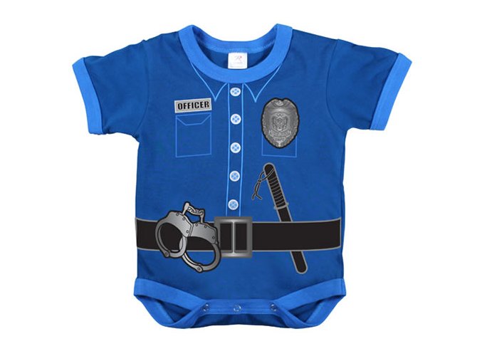 Body dětské POLICE UNIFORM MODRÉ (velikost 12-18)