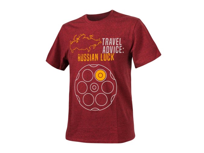 Triko RUSSIAN LUCK ČERVENÁ MELANŽ (velikost 3XL)