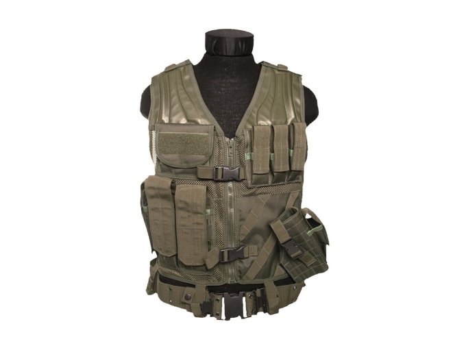 Vesta taktická CROSSDRAW USMC ZELENÁ