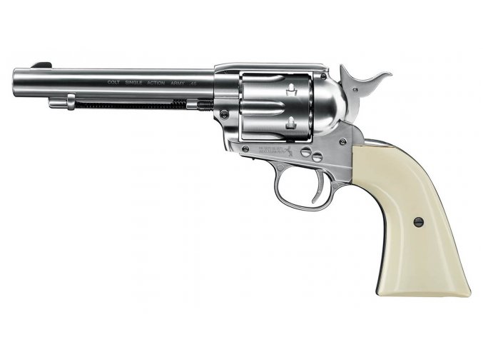 Vzduchový revolver Colt Single Action Army SAA .45 nikl