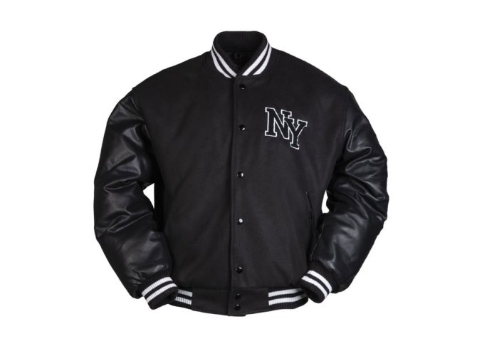 Bunda NY baseball ČERNÁ (velikost 3XL)