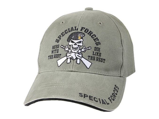Čepice SPECIAL FORCES vintage ZELENÁ