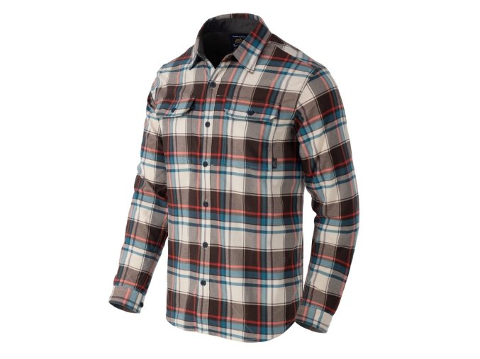 Košile GREYMAN dlouhý rukáv FOGGY MEADOW PLAID (velikost 3XL)