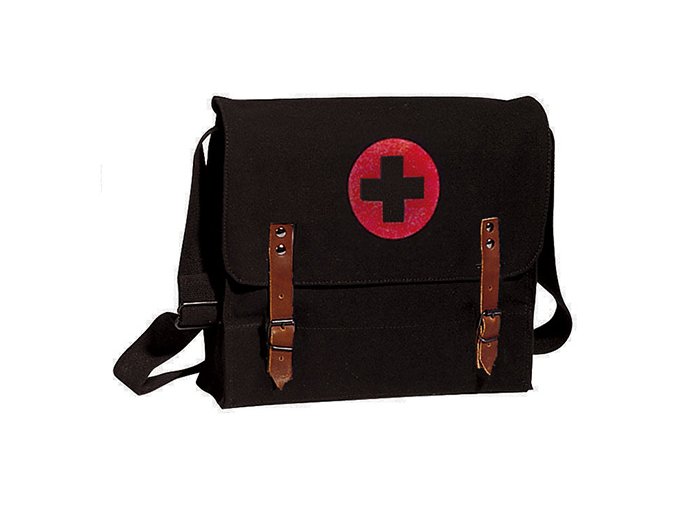 Taška přes rameno zdravotní CROSS ČERNÁ
