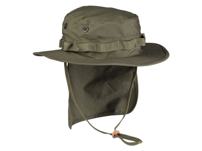 Klobouk JUNGLE s límcem rip-stop ZELENÝ (velikost 3XL)