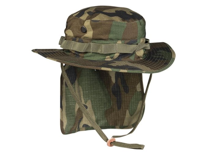 Klobouk JUNGLE s límcem rip-stop WOODLAND (velikost 3XL)