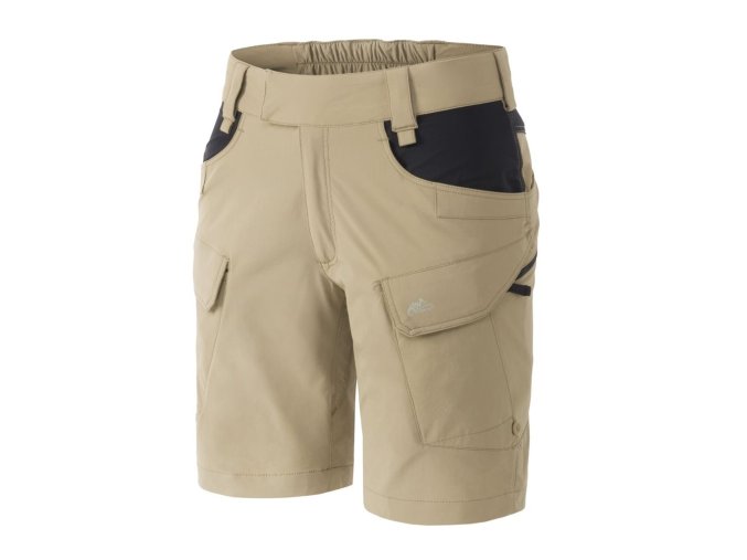 Kraťasy dámské OTS® VersaStretch® Lite 8,5" krátké KHAKI/ČERNÉ (velikost 3XL)